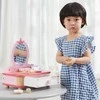 Viga Toys VIGA Wooden Rožinė Makeup Table with Mirror + Accessories