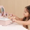 Viga Medinė Kosmetinė su Priedais Kūdikių Princesės Kampeliui