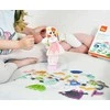 Viga Toys Medinė magnetinė edukacinė aprengimo dėlionė VIGA