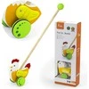 Medinis stumiamas žaislas Viga Toys Vištytė