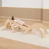 Viga Toys Viga Home žaidimų aikštelė 3in1 Piklerio trikampis supamoji lova ir čiuožykla
