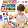 Viga Toys Medinių kaladėlių rinkinys VIGA Nature Treasures