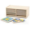 Dėlionė Viga Toys VIGA Wooden Puzzle 12 boards, 4 puzzles each, in a stand
