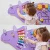 Viga Toys Viga Žaislai Medinė Manipuliacinė Lenta Triceratops