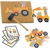 Viga Toys VIGA Wooden Nailing Toy Construction Vehicles 45 Pieces Montessori