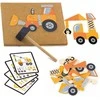 Viga Toys Medinė Priešpaskaita Statybos Transportas 45 Elementai