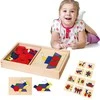 Medinė geometrinė mozaika VIGA Montessori