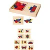 Medinė geometrinė mozaika VIGA Montessori