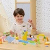 Viga Toys Medinių kaladėlių rinkinys VIGA Tropinių istorijų pasaulis 55 vnt