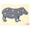 Viga medinis montessori hippo dėlionė su Pinski