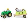 Viga Toys Viga 44680 Medinis traktorius su priekaba ir gyvūnais