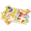 Viga Toys VIGA Wooden Puzzle Insects 4 in 1