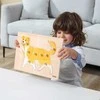 Dėlionė Viga Toys Viga medinis galvosūkių komplektas 12 galvosūkių gyvūnai Montessori + Stendas