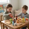 Viga Toys Viga Medienos Žaislai 12 Maisto Produktų Rinkinys