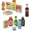 Viga Toys Viga Medienos Žaislai 12 Maisto Produktų Rinkinys