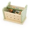 Viga Toys VIGA PolarB Mini Workshop 2in1 Tool Box Wooden Set