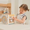 Viga Toys VIGA PolarB Wooden Activity Cube 7-in-1 Sorter Maze Animals 12m+