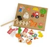 Viga Toys VIGA Wooden Farm Nail Art Montessori Cork Board