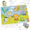 Viga Toys VIGA dėlionė Atpažink egzotinius gyvūnus