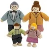 Viga Toys VIGA Medinės Lėlės 4 Asmenų Rinkinyje