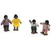 Viga Toys VIGA Medinė Lėlė Šeimos Rinkinys 4 Figūros Su Audiniais