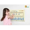 VIGA Sensoryinė lentelė mokymuisi skaičiuoti Montessori, FSC sertifikatas