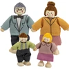 Viga Toys VIGA Medinės Lėlės 4 Asmenų Rinkinyje