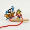 Viga Toys VIGA medinės veriamos kaladėlės Piratai