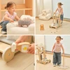 Viga Toys VIGA Wooden Cleaning Trolley with Accessories 11 pcs.