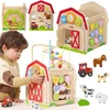 Viga Toys VIGA Wooden Farm 7 in 1 - Educational Cube