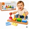 Viga Toys Viga Medinė Geometrinė Šalims Sorter Labirintas