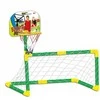 WOOPIE 2-in-1 Basketball Set: Soccer Goal + Basketball