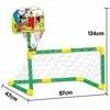 WOOPIE 2-in-1 Basketball Set: Soccer Goal + Basketball