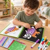 WOOPIE Art Set Foil Collage Coloring Book Dinosaur 121 pcs.