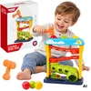 WOOPIE BABY Educational Ball Track with Hammer Pop-Up Punch