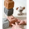 Woopie Baby Minkšta edukacinė 2in1 piramidė ir sensoriniai kaladėlės su skaičiais kūdikiams