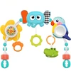 WOOPIE BABY Sensory Arch with Toys for Crib and Stroller Elephant Parrot