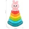 WOOPIE BABY Sensory Pyramid Bunny Sorter Tower 6m+