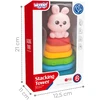 WOOPIE BABY Sensory Pyramid Bunny Sorter Tower 6m+
