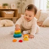 WOOPIE BABY Sensory Pyramid Tower Puzzle Lion 6m+