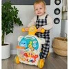 Woopie Vaikiškas vežimėlis Edukacinis stalas Paspirtukas Rider 4in1