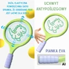WOOPIE Badminton Tennis Rackets with Foam Ball and Dinosaur Shuttlecock