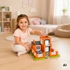WOOPIE Statybinis rinkinys „Villa“ – 458 dalys, namo konstravimas vaikams nuo 3 metų