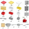 WOOPIE DIY Construction Set Fire Station Truck 140 Pieces for Kids