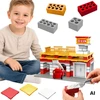 WOOPIE DIY Construction Set Fire Station Truck 140 Pieces for Kids