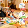 WOOPIE Creative Painting Set for Kids LED Stamps 6 Colors