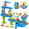 WOOPIE Huge Aquapark Vanduo Table 6 in 1 Sandbox Waterfall Vanduo Track 6-level Modular