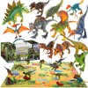 Didelis dinozaurų rinkinys Woopie XXL Priešistorinis pasaulis su kilimėliu