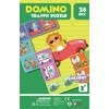 Woopie edukacinis žaidimas Gyvūnų transportas domino ir Montessori kortelių dėlionė