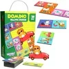 WOOPIE Edukacinė Žaidimų Transporto Gyvūnai Dėlionė Domino